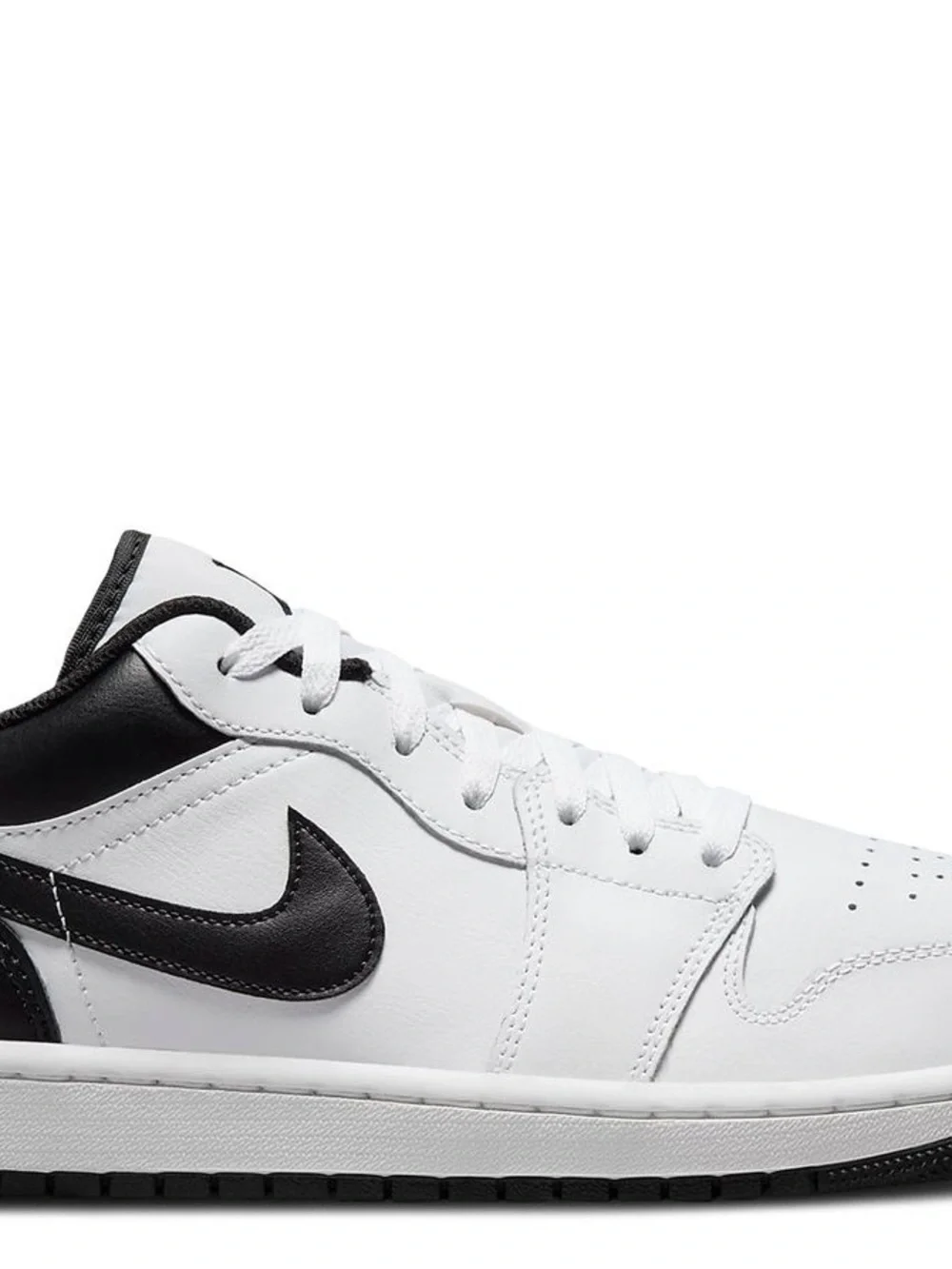 Jordan Men's Low-Top Sneaker in White and Black
